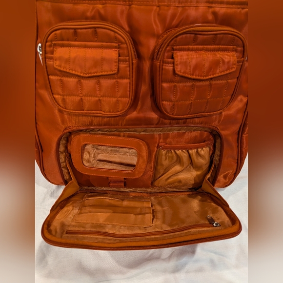 Lug Puddle Jumper Travel Commuter Overnight Weekend Gym Yoga Satchel Tote Bag - Picture 4 of 17